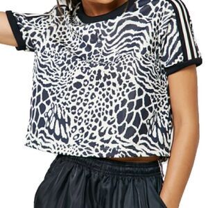 NWT adidas 3-stripe crop top XS